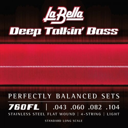 Juego de Cuerdas La Bella para Bajo Deep Talkin Light 43-104