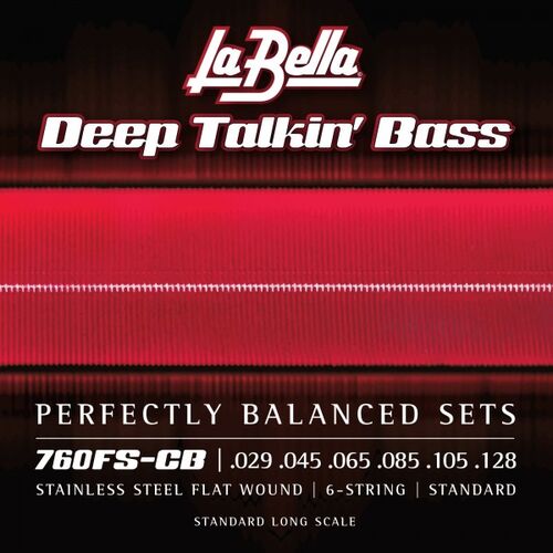 Juego de Cuerdas La Bella para Bajo Deep Talkin 6 Cuerdas 29-128