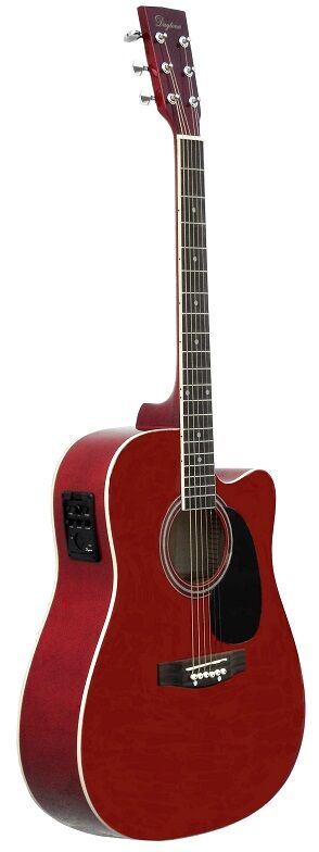 Guitarra Acstica Daytona A411ce Electrificada Roja
