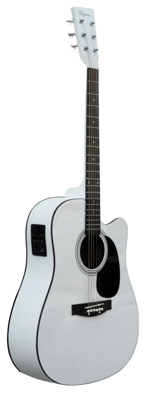 Guitarra Acstica Daytona A411ce Electrificada Blanca