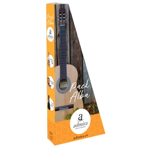 Pack de Guitarra Clásica Admira Alba 3/4 Serie Iniciación