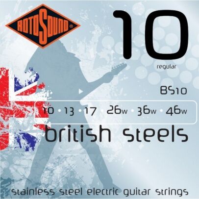 Juego de Cuerdas Rotosound para Guitarra Elctrica British Steels 10-46