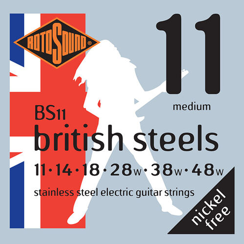 Juego de Cuerdas Rotosound para Guitarra Elctrica British Steels 11-48