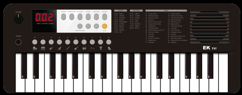 Teclado Ekt37bk Negro