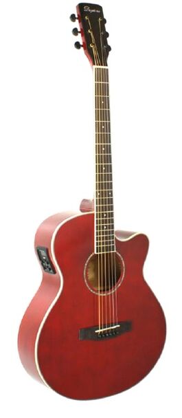 Guitarra Acústica Daytona Mini Jumbo Rojo