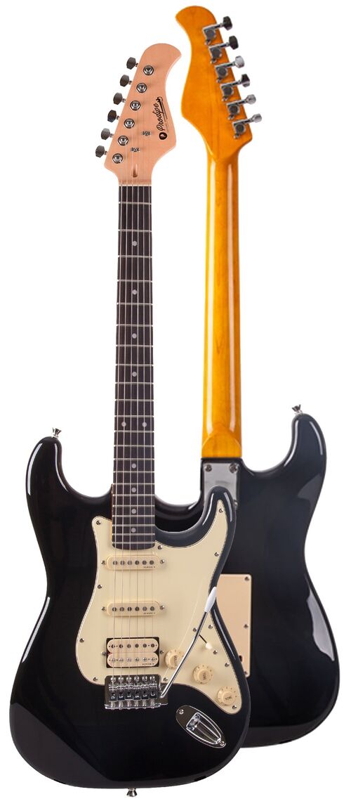 Guitarra Eléctrica Prodipe Serie St83-Ra Stratocaster Negra