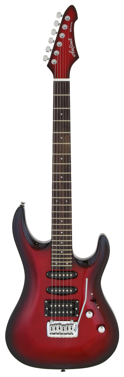 Guitarra Aria Mac-Std Rojo Metalizado