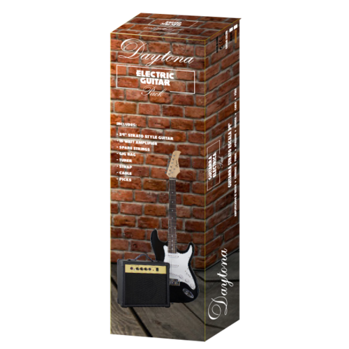 Pack de Guitarra Eléctrica Daytona Tipo Stratocaster Sombreado