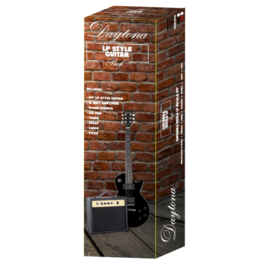 Pack de Guitarra Eléctrica Daytona Tipo Les Paul Negro