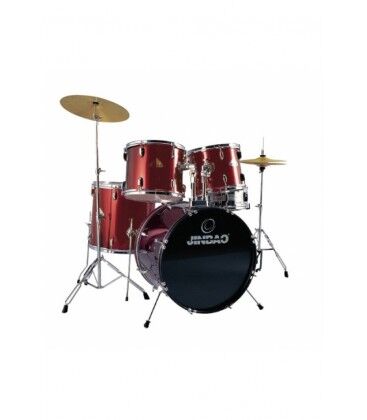 Batería Jinbao Po605 Stage 20 Jazz Roja