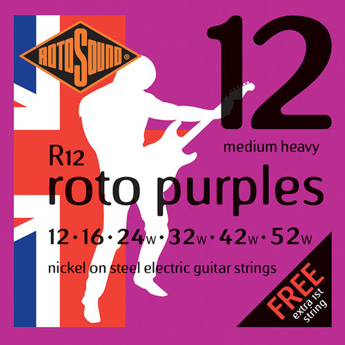 Juego de Cuerdas Rotosound para Guitarra Elctrica 12-52