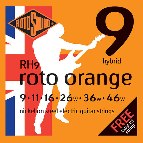 Juego De Cuerdas Para Guitarra Eléctrica Rotosound Rh9