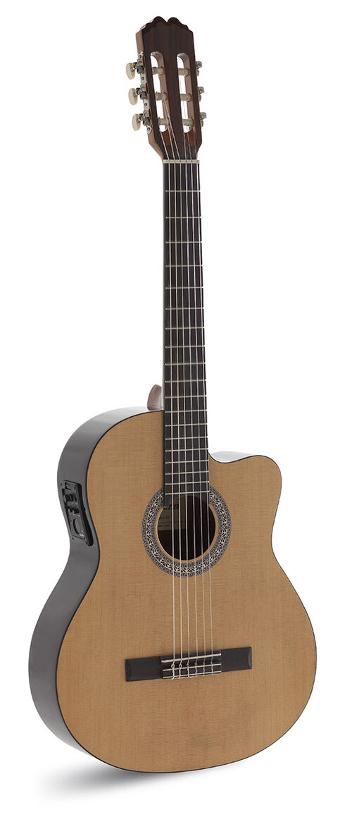 Guitarra Clasica Admira Sara 4/4 Electrificada Con Cutaway Serie Iniciación Brillo