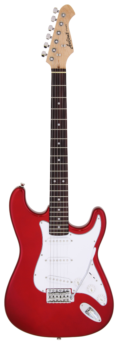 Guitarra Aria Stratocaster Serie Stg-003 Roja