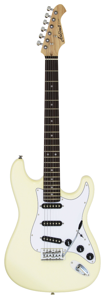 Guitarra Aria Stg003splvw Blanco Vintage Tipo Stratocaster