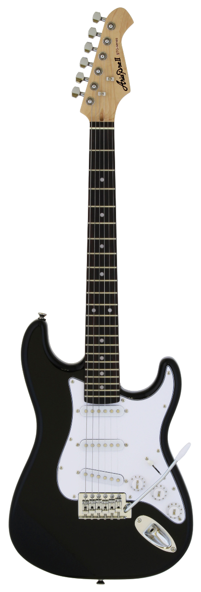 Guitarra Aria Stratocaster Stg-Mini Negra