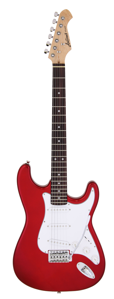 Guitarra Aria Stratocaster Stg-Mini Roja