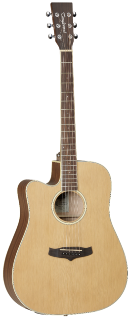 Guitarra Acstica Tanglewood Tw10lh Dreadnought Cutaway Zurda