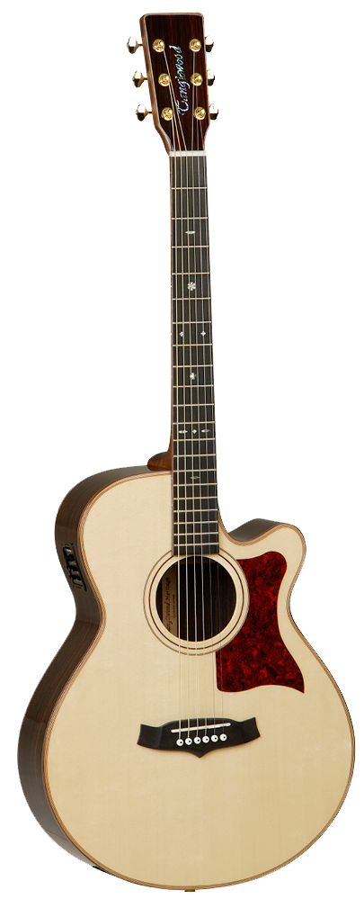 Guitarra Acstica Tanglewood Super Folk Con Cutaway Tw45rvse Serie Heritage