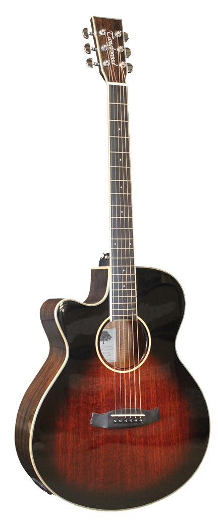Guitarra Acstica Tanglewood Tw4avblh Super Folk Cutaway Zurda