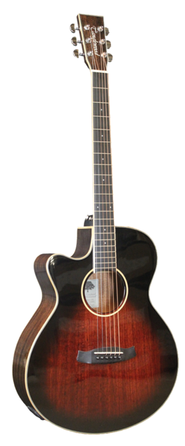 Guitarra Acústica Tanglewood Tw4avblh Super Folk Cutaway Zurda