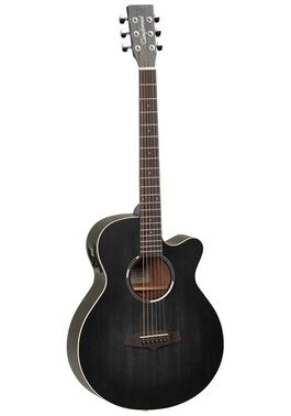 Guitarra Acústica Electrificada Tanglewood Black Bird Folk Twbbsfce