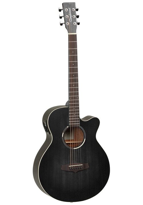 Guitarra Acústica Electrificada Tanglewood Black Bird Folk Twbbsfce