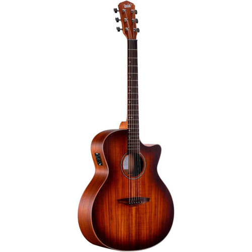 Guitarra Acstica Veelah VGAC-Koa-E-Burst Cutaway Electrificada