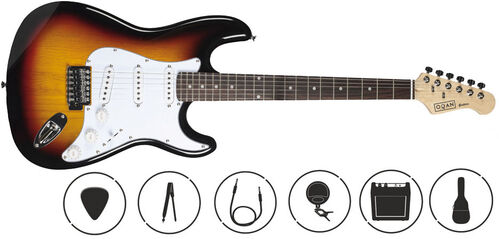 Kit Guitarra Eléctrica Qge-St25 S Oqan