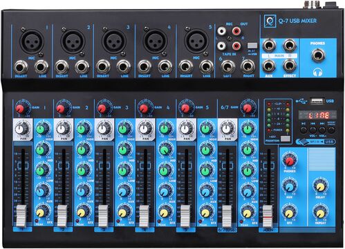 Mesa De Mezclas Mixer Q7 Mk2 Usb Oqan