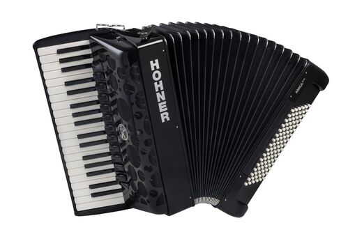 Hohner Acordeon de Piano Cromatico Amica Forte Iv 96 Negro