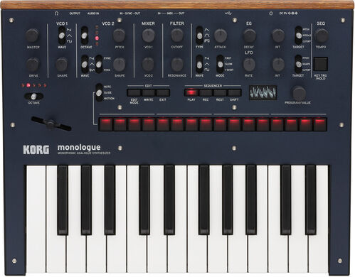 Korg Teclado Sintetizador Profesional Monologue Blue