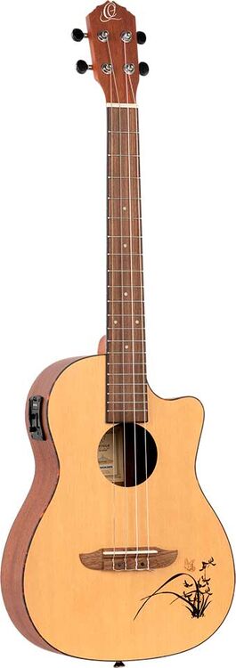Ortega Ukelele Electrificado Barítono Ru5ce-Ba