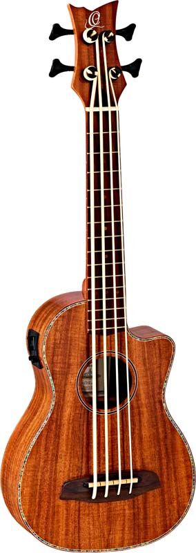 Ortega Ukelele Bajo Caiman-Bs-Gb