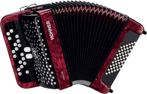 Hohner Acordeon de Botones Cromatico Nova Ii 48 Rojo