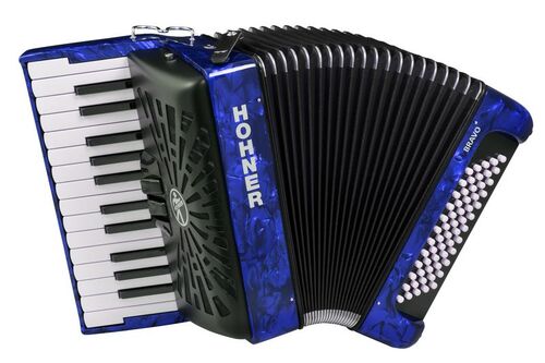 Hohner Acordeon de Piano Cromatico Bravo Ii 60 Azul A16982 Silentkey