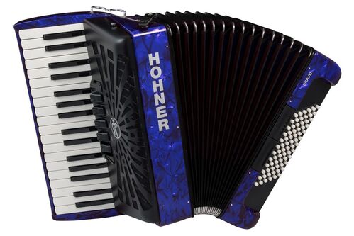 Hohner Acordeon de Piano Cromatico Bravo Iii 72 Azul A16642 Silentkey