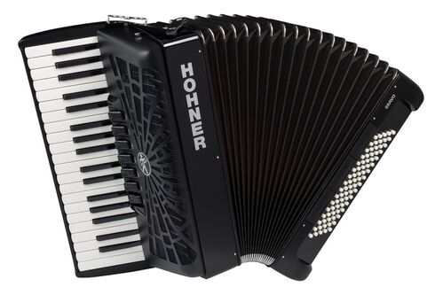 Hohner Acordeon de Piano Cromatico Bravo Iii 80 Negro A16422 Silentkey