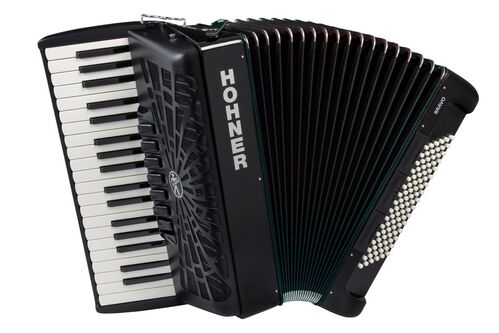 Hohner Acordeon de Piano Cromatico Bravo Iii 96 Negro A16722 Silentkey