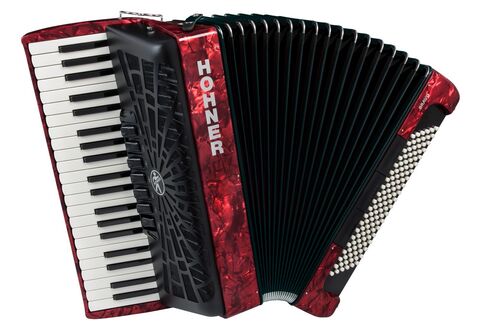 Hohner Acordeon de Piano Cromatico Bravo Iii 120 Rojo A16832 Silentkey