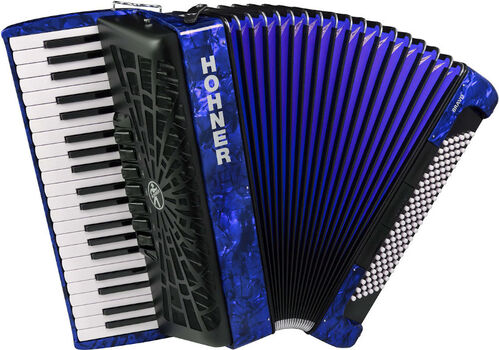 Hohner Acordeon de Piano Cromatico Bravo Iii 96 Azul A16742 Silentkey