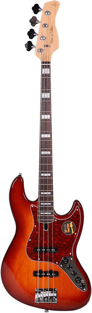 Marcus Miller Bajo de 4 Cuerdas v7 Alder-4 (2nd Gen) Ts Tobacco Sunburst