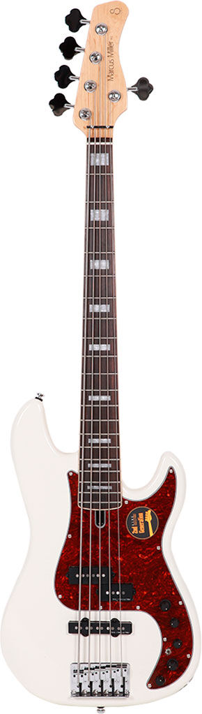 Marcus Miller Bajo de 5 Cuerdas P7 Alder-5 (2nd Gen) Awh Antique White