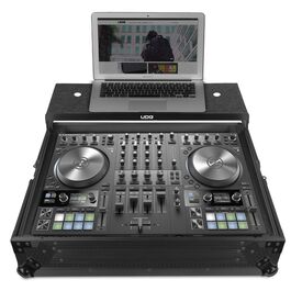 UDG Flight Case para Equipo Dju91064bl - Fc Ni Traktor Kontrol S4 Mk3 Black Plus (Laptop Shelf)