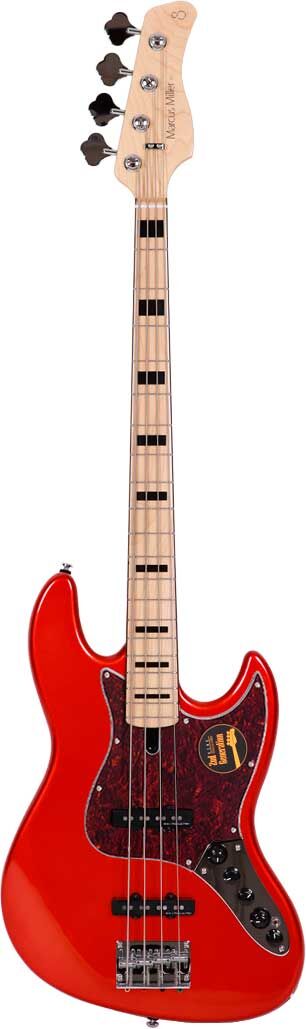 Marcus Miller Bajo de 4 Cuerdas V7 Vintage Swamp Ash-4 (2nd Gen) Bmr Metallic Red
