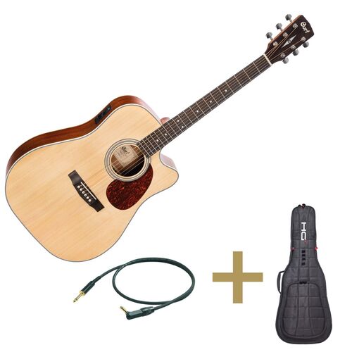 Cort Guitarra Electroacustica de 6 Cuerdas bundle Cort Mr500er Op + Accesorios Proel