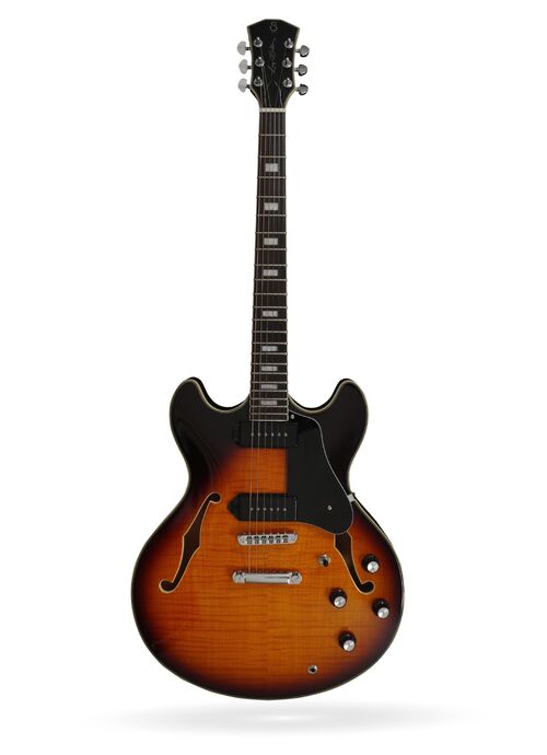 Guitarra de Cuerpo Semi-Hueco H7v Vintage Sunburst Sire Guitars