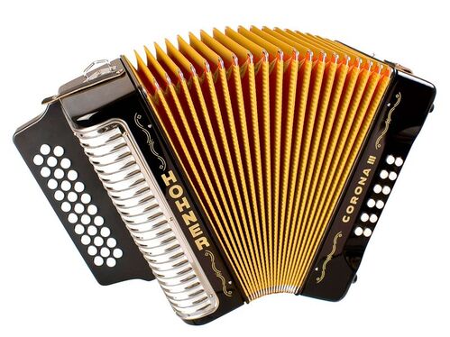 Hohner Acordeon de Botones Diatonico Corona Iii Adg Negro