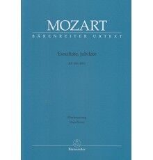Exsultate Jubilate KV 165(158a/ Vocal Sc
