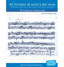 45 Dictados de Autor a Dos Voces 1º Ense